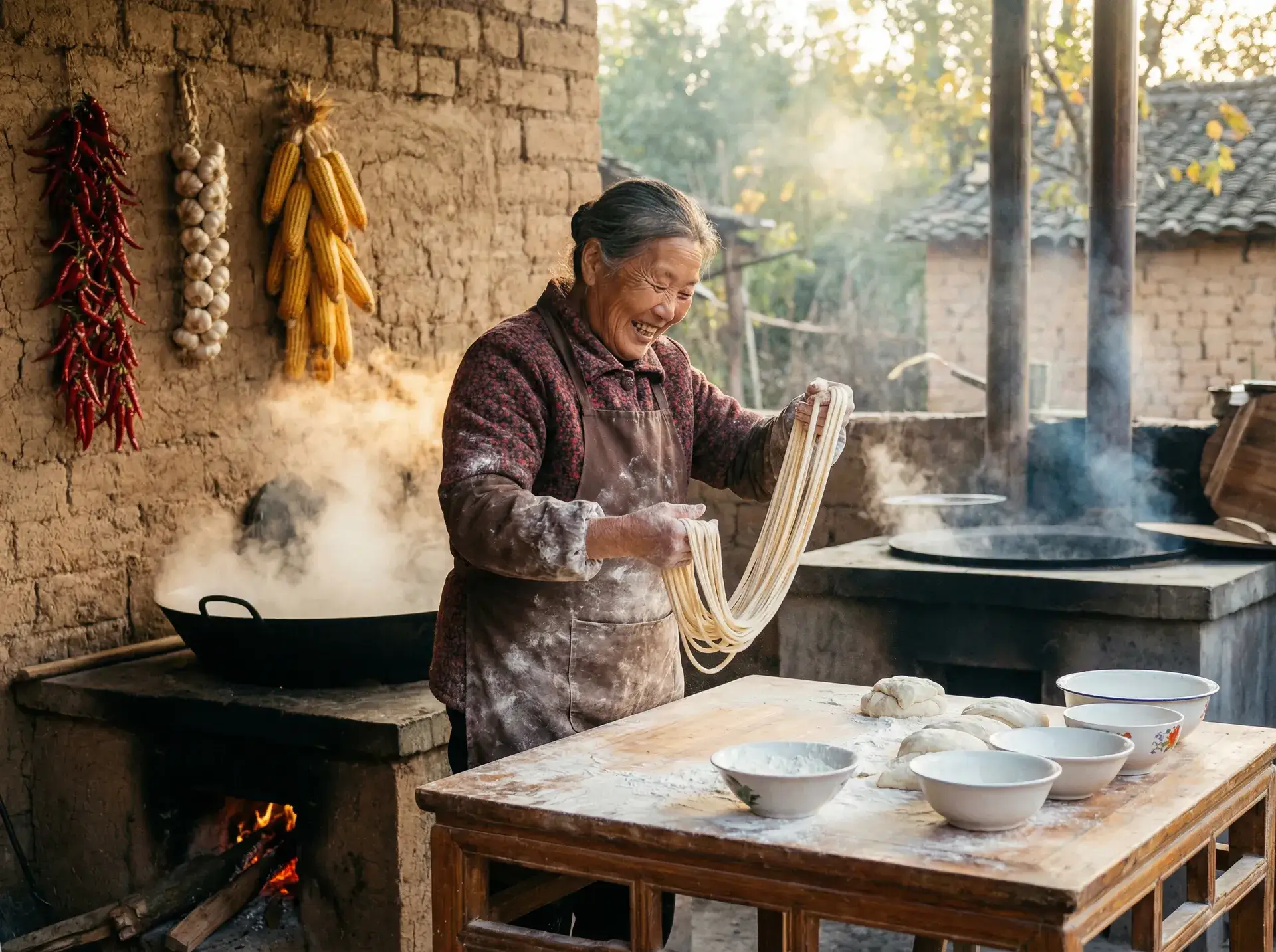 农家大嫂手擀面 - 女体玩具俱乐部 乡村美食